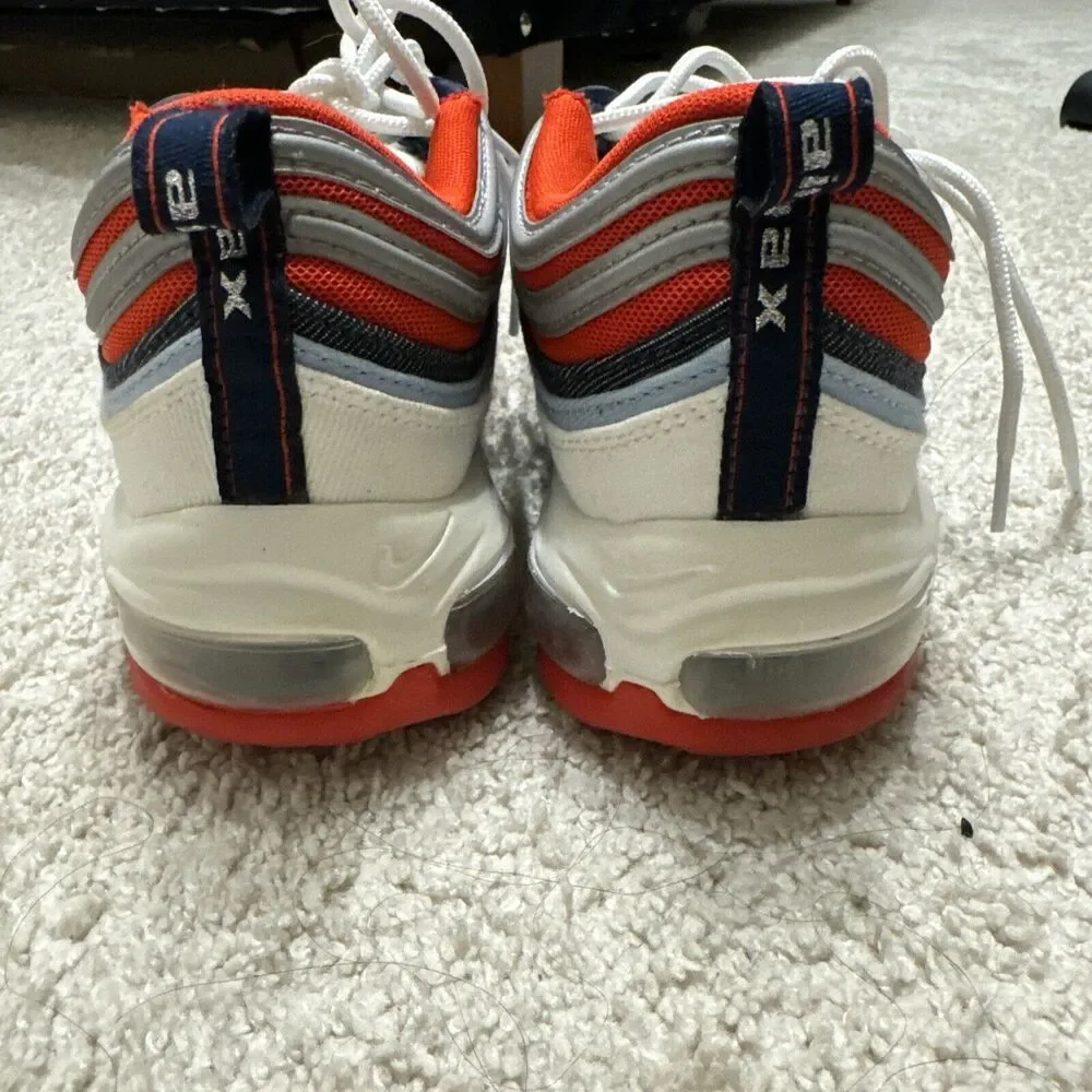 Nike Men AIR MAX 97  DJ5171-600 Athletic Sneakers  RED WHITE Shoes Size 10